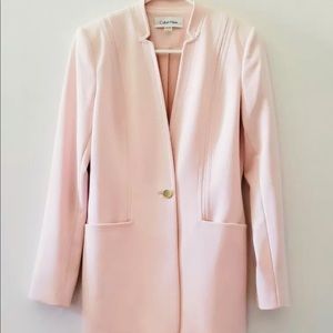 Calvin Klein Blush Blazer- size 2